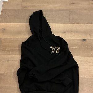 Black 77 Cheetah Print Edikted Hoodie